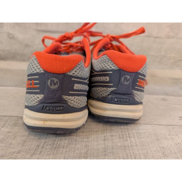 Merrell Bare Access Arc Vibram Sole Running Orange/Grey Mesh Sneakers Size 7.5 - Picture 4 of 5